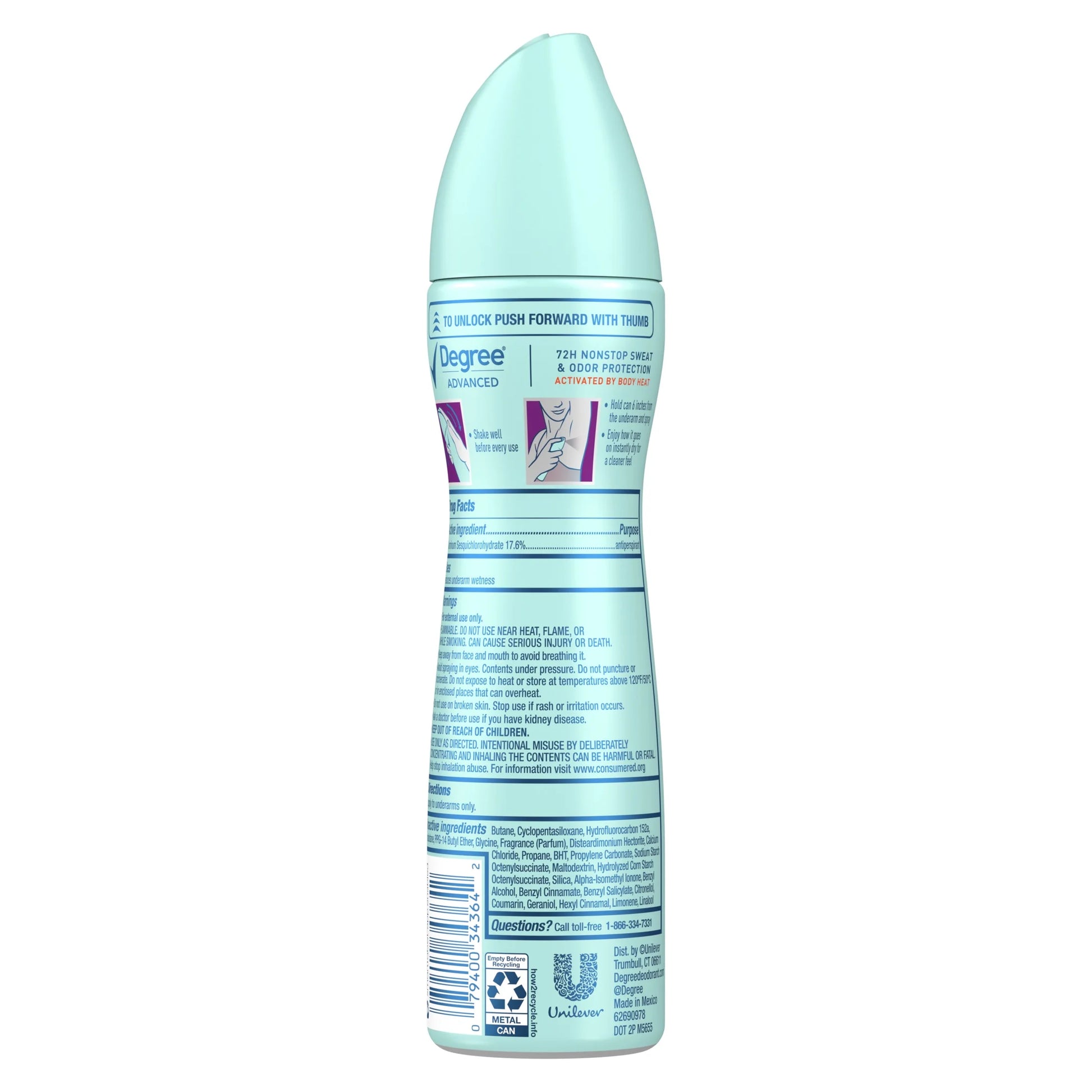Advanced Long Lasting Women'S Antiperspirant Deodorant Dry Spray Sexy Intrigue, 3.8 Oz