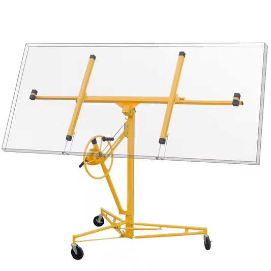 11 Ft. Drywall Panel Hoist Jack Caster Construction Lockable Tool