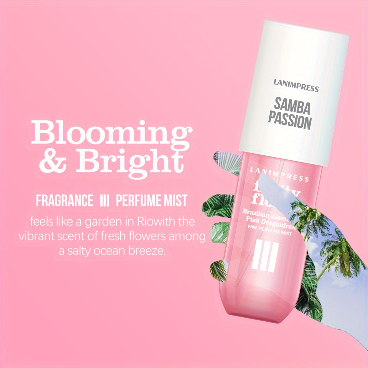 3.04oz Hair & Body Fragrance Mist, Lasting And Refreshing Fruity Floral Fragrance For Dating Party, An Ideal Gift Father's Day Gift