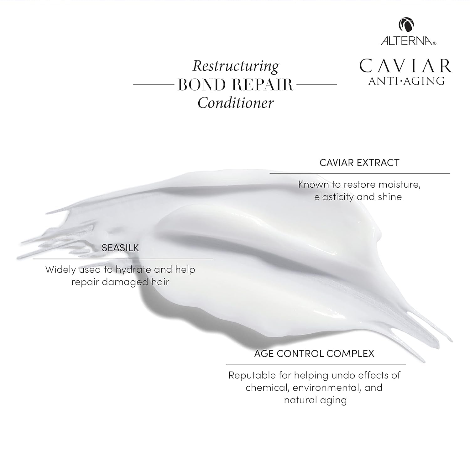 Caviar Anti-Aging Restructuring Bond Repair Shampoo/Conditoner Set, 8.5 Fl Oz (Pack of 2)