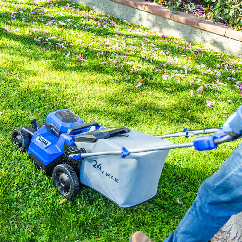 24-Volt, 16-In Push Battery Walk Mower with (Battery and Charger Not Included)