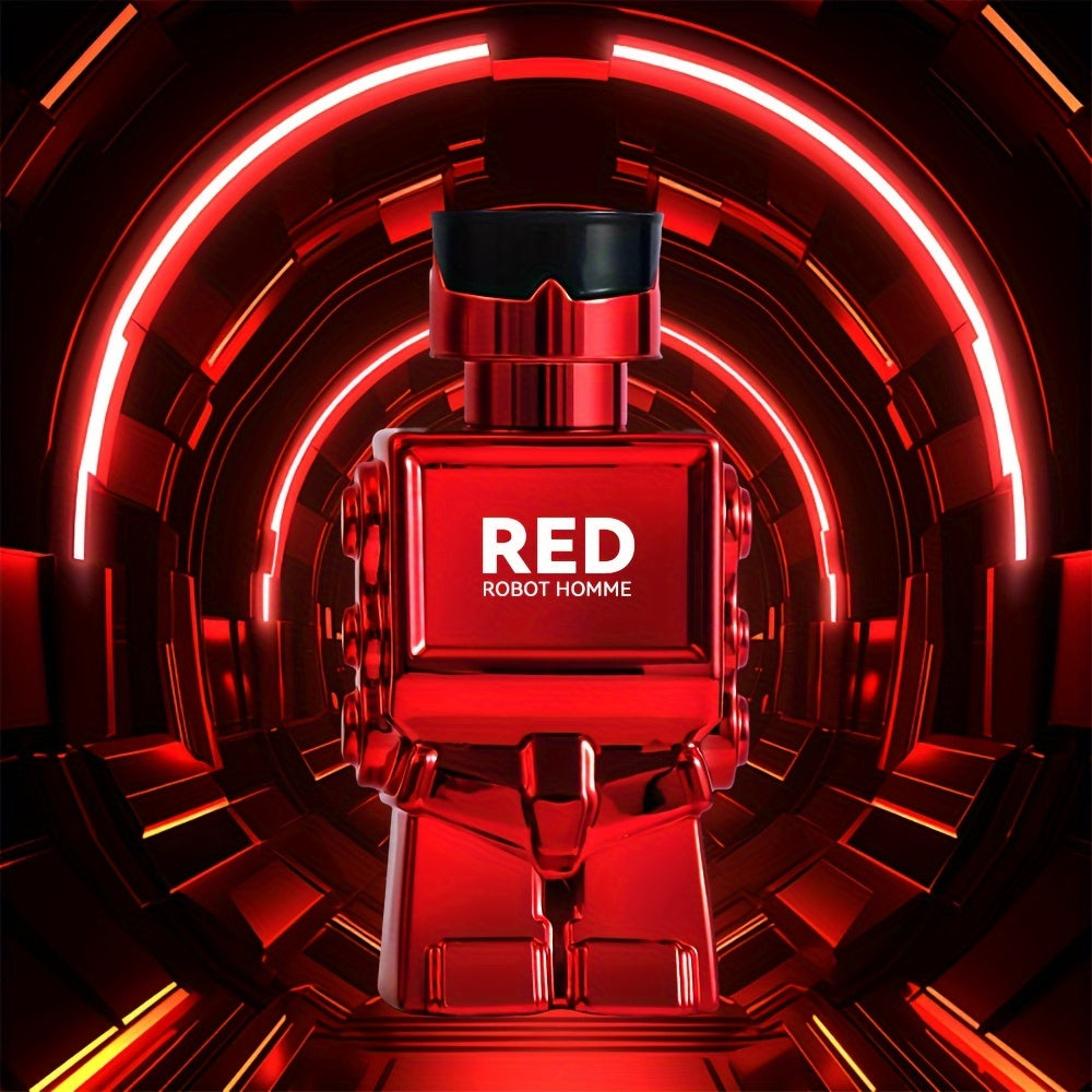 3PCS Robot Perfume Gift Set For Men, Eau De Toilette Spray, Refreshing And Long Lasting Fragrance With Woody Notes Cologne Travel Size For Dating And Daily Life, 90ML 3.04FL.OZ Gift For Men Father's Day Gift