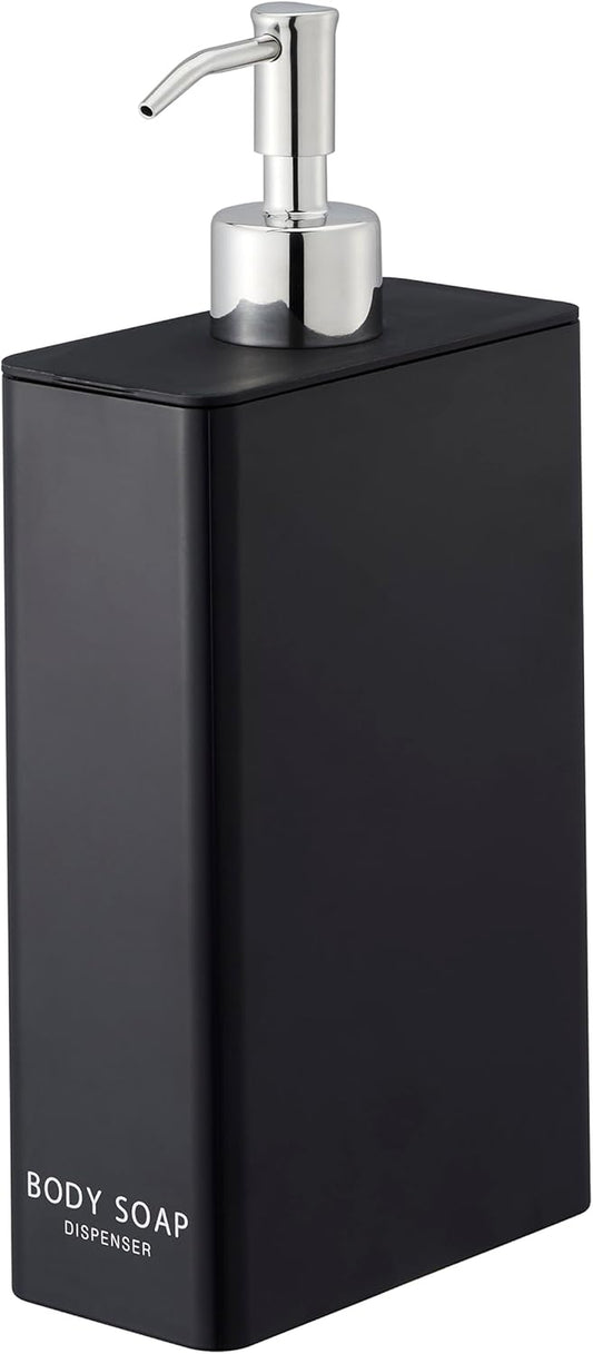 Tower Body Soap Dispenser Black Rectangular