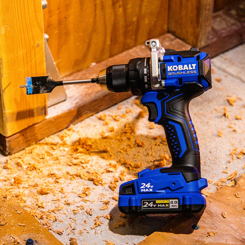 24-Volt 2-Tool Brushless Power Tool Combo Kit with Soft Case (1-Battery Included and Charger Included)