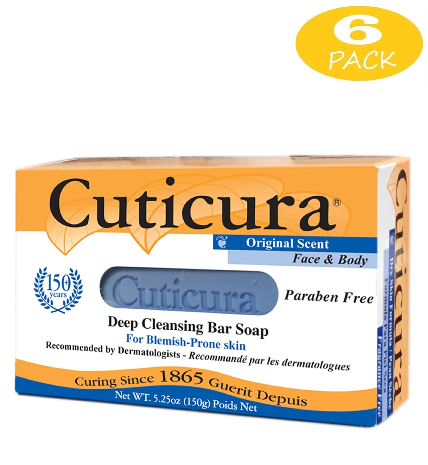 Deep Cleansing Original Scent 5.25Oz Bar Soap- 6 Pack