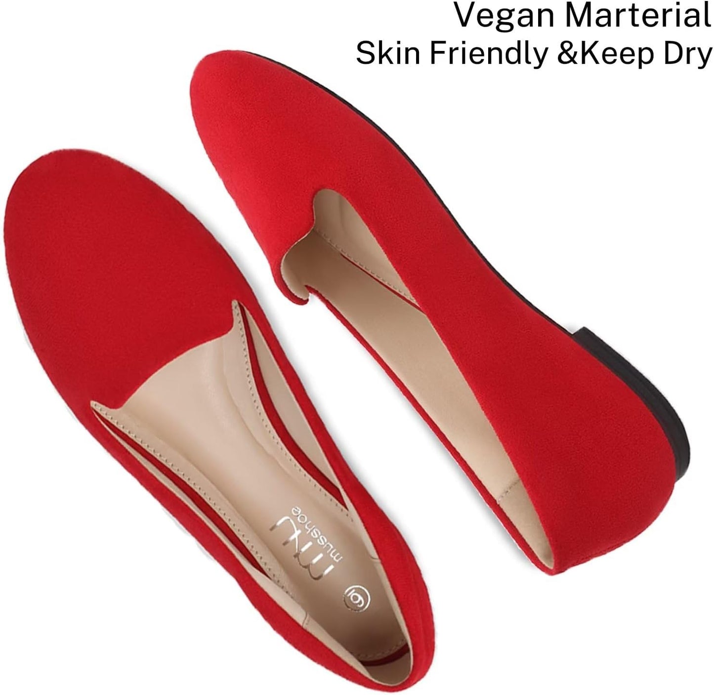 Comfortable Casual Women'S Flats：Round Toe Loafers for Women：2025 Dressy Ballet Flats for Working Women Aged 25-50 Business Office Walking Wedding