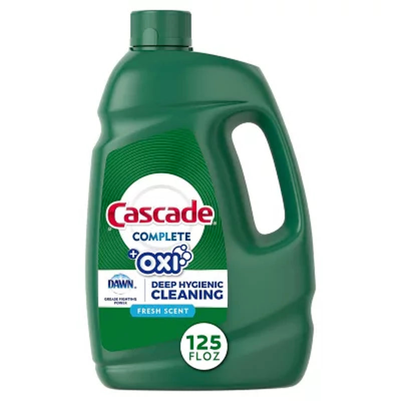 Cascade Complete Gel + Oxi Dishwasher Detergent (125 Fl. Oz.) FREE SHIPPING