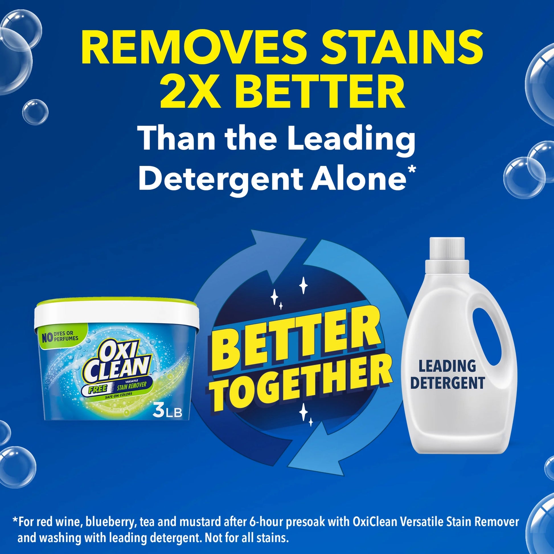 Free Versatile Home and Laundry Stain Remover Powder, No Dyes or Perfumes, 3 Lb