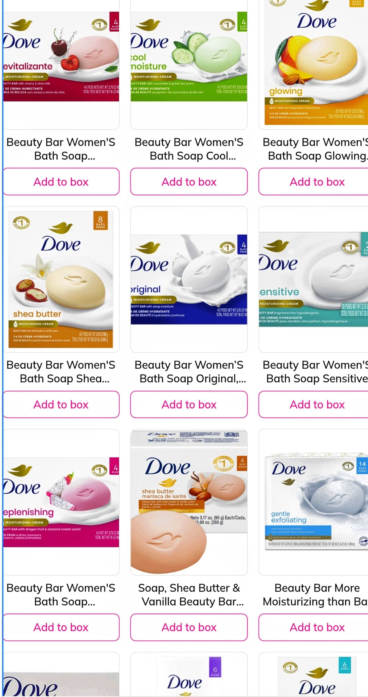 Dove Soap Bar Build-A-Box