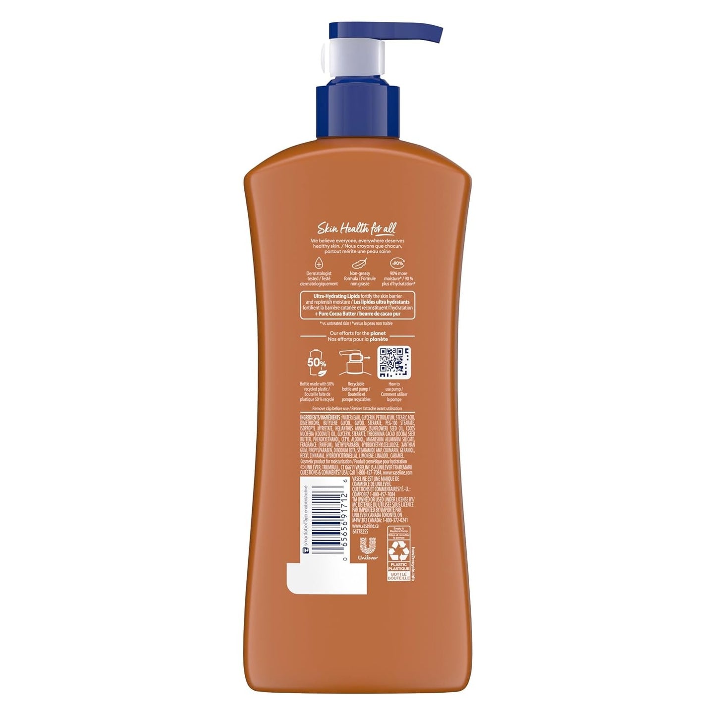 3 Vaseline Intensive Care Body Lotion for Dry Skin Cocoa Radiant Lotion 20.3 Oz