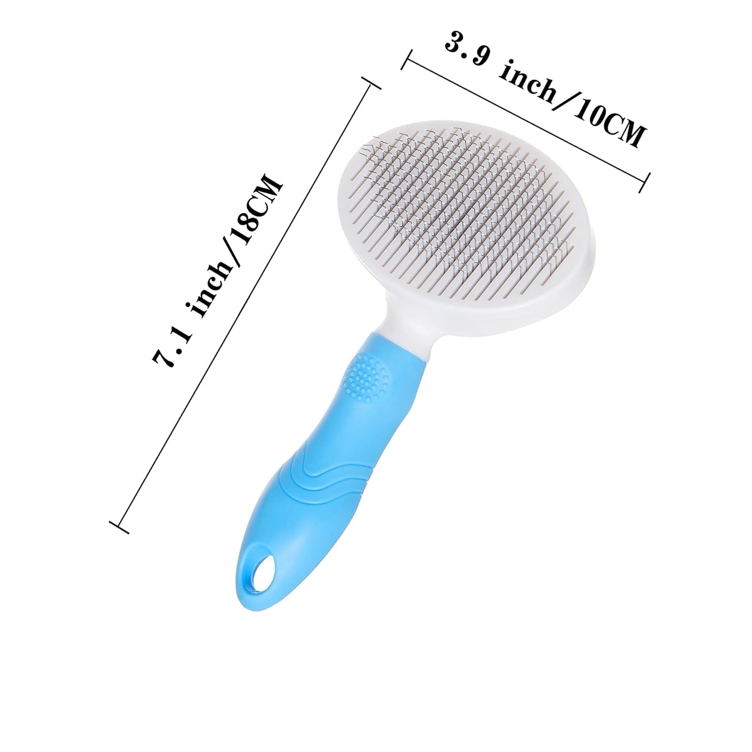 Cat Brush Shedding,Dog Grooming Supplies ; Cat Dogs Hairbrush Carding Hair Removal (Blue)