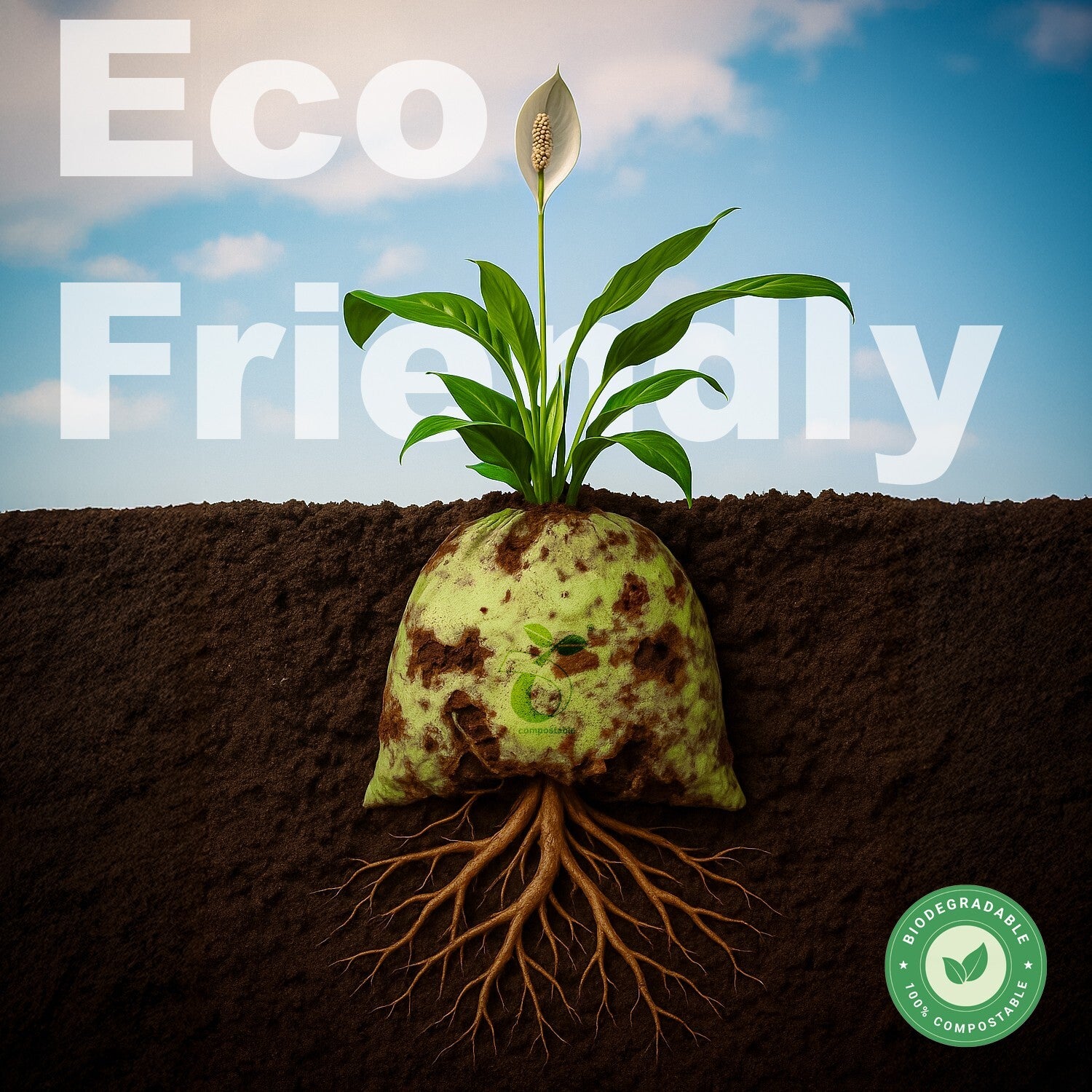 FPN Trash Bags 13 Gallon with Drawstring Durable & BPA Free Garbage Bags 50/Pack