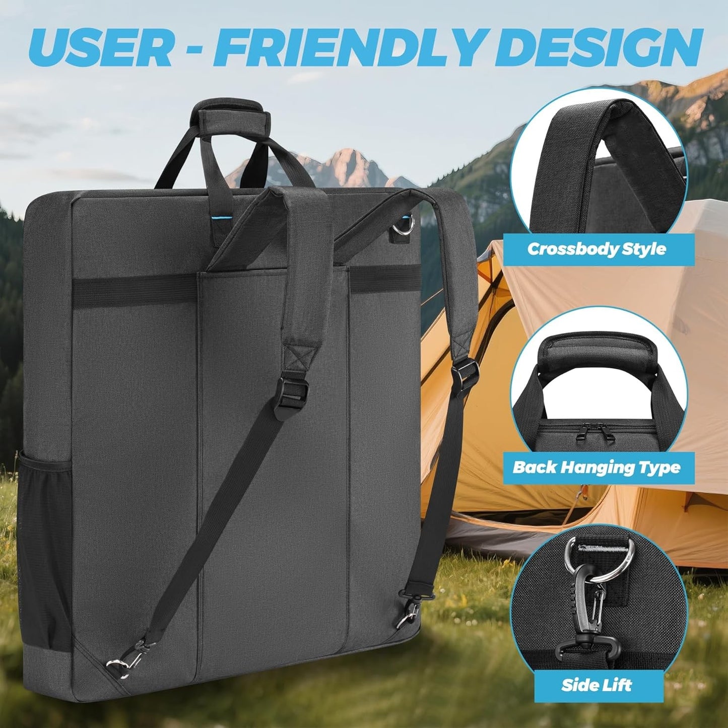 Travel Carrying Case Compatible with Jackery& BLUETTI& Anker 100W 200W and GRECE