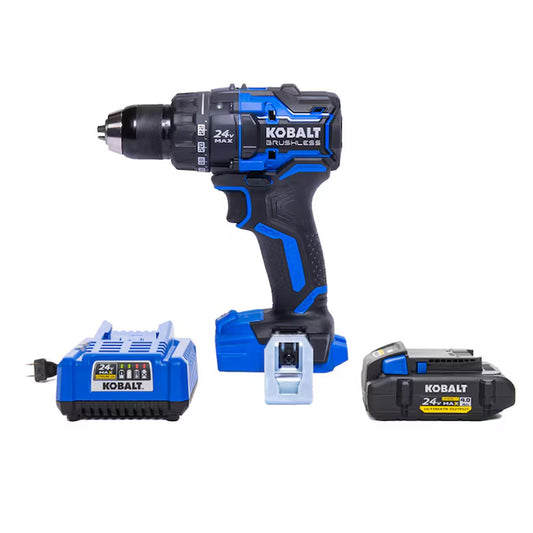 XTR 24-Volt 1/2-In Keyless Brushless Cordless Drill ( 1 -Batteries Included, Charger Included Hard Case Included)