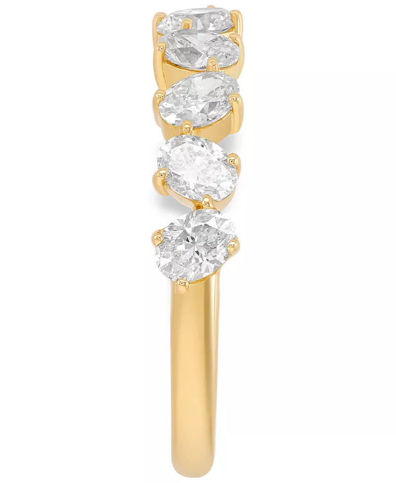 Diamond Oval Band (1-1/2 Ct. T.W.) in 14K Gold
