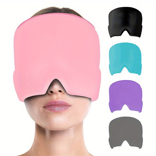 Stretchable Ice/Heat Head Wrap For Migraine Relief -, Chemical-Free & Fragrance-Free, Ideal For All Skin Types