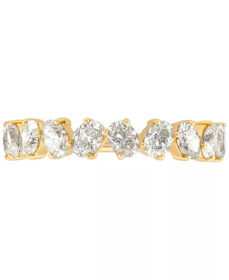 Diamond Oval Band (1-1/2 Ct. T.W.) in 14K Gold