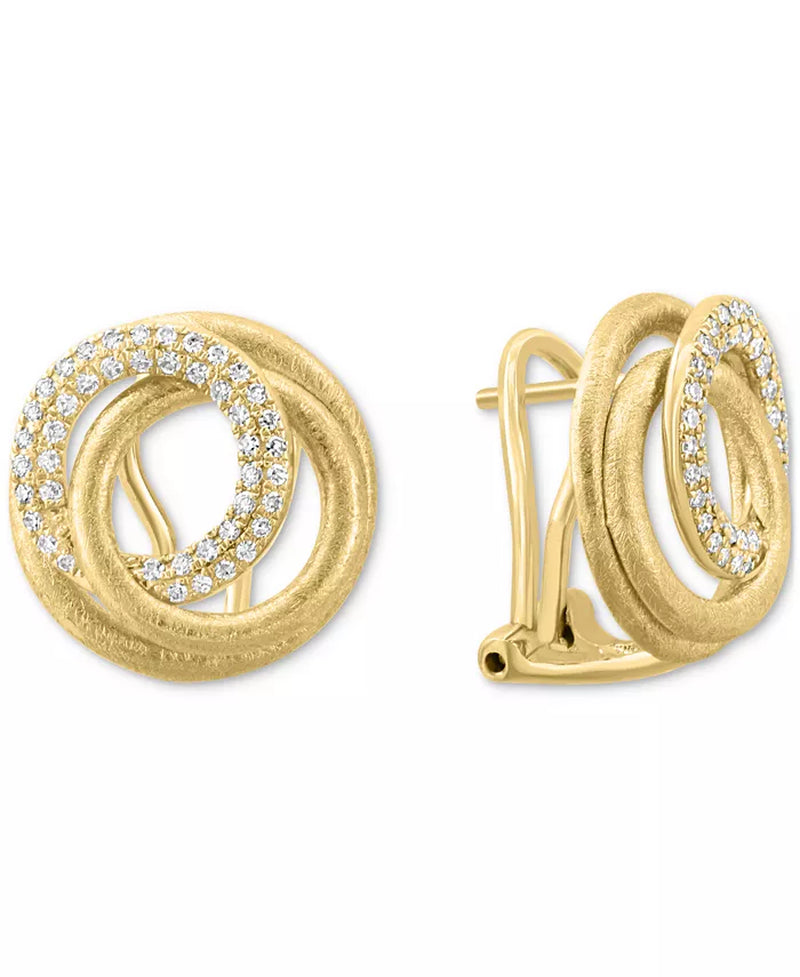 EFFYÂ® Diamond Spiral Statement Earrings (3/8 Ct. T.W.) in 14K Gold