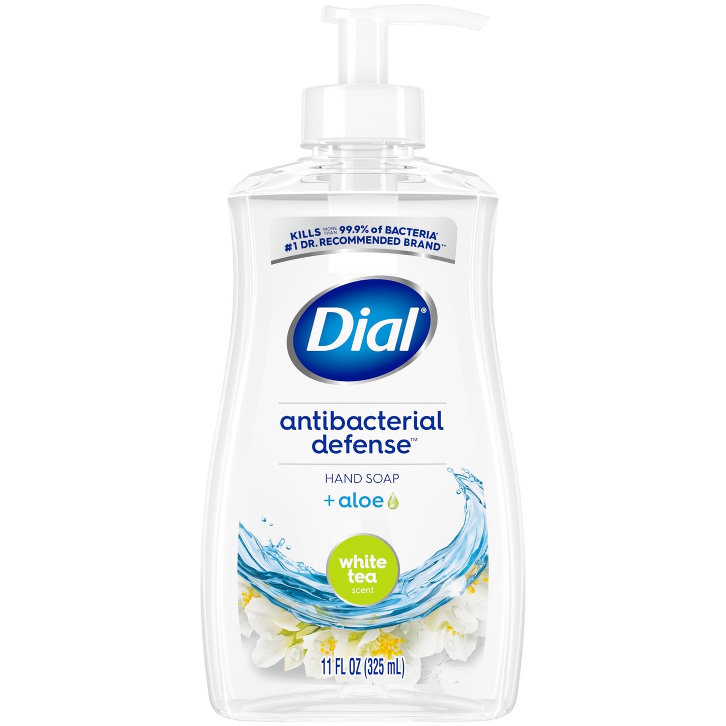 Dial Antibacterial Defense Hand Soap 11 Fl Oz Pack of 4 White Tea Scent
