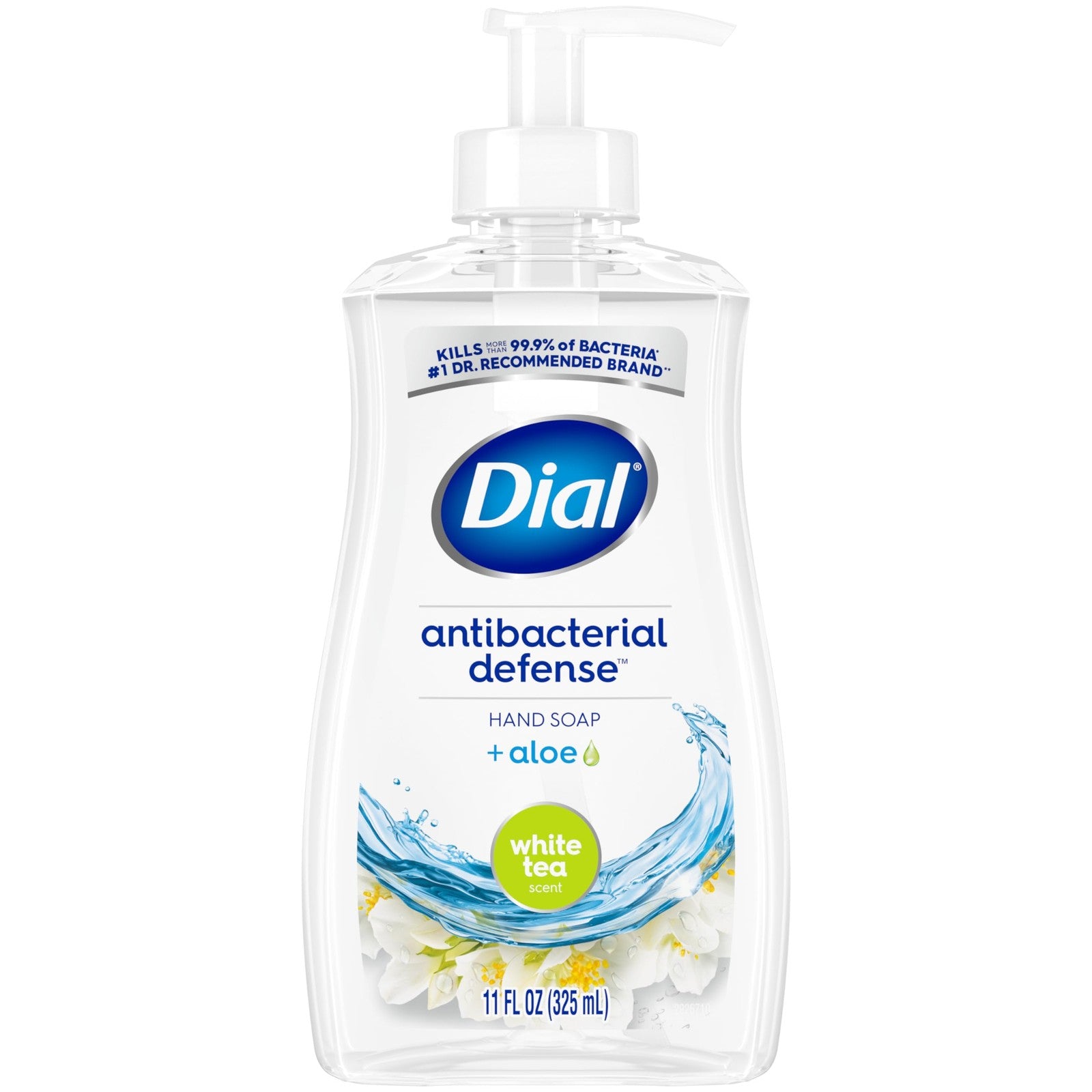 Dial Antibacterial Defense Hand Soap 11 Fl Oz Pack of 4 White Tea Scent