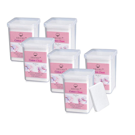 1200PCS Lint Free Nail Wipes Eyelash Glue Wipes, Adhesive Wipes for Lash Glue Nail Polish Remover Cotton Pads, Glue Nozzle Wipes Non-Woven Fabric Wipes Eyelash Extension Supplies