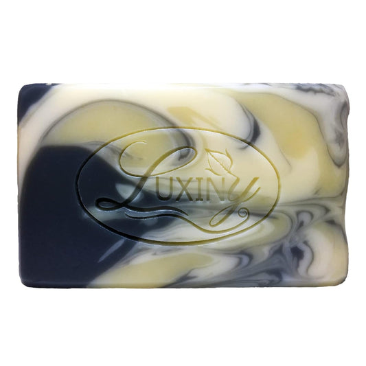Natural Soap Bar,  Eucalyptus Spearmint Handmade Body Soap and Bath Soap Bar Is a Palm Oil Free Vegan Castile Soap with Essential Oils & Charcoal for All Skin Types Especially Oily Skin (Single)