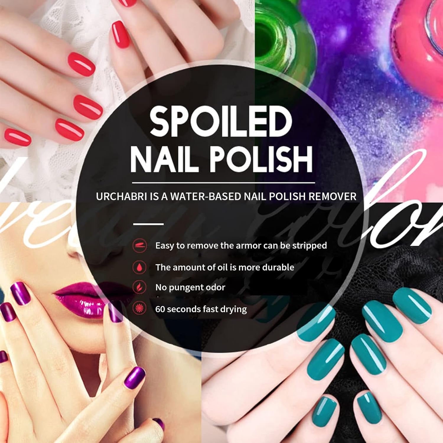 Nail Polish Set - Quick-Drying, Easy Peel-Off Nail Polish Kit for Women