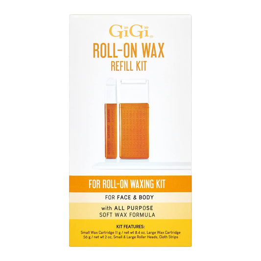 Roll on Wax Kit Refills – All-Purpose Soft Wax Roller Kit for Face & Body Hair Removal, 0.8 Oz, 3 Pack