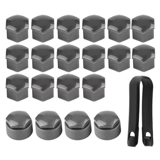 16Pcs 17Mm Nut Car Wheel Auto Hub Screw Protection Anti‑Theft Cover Cap Auto Accessories