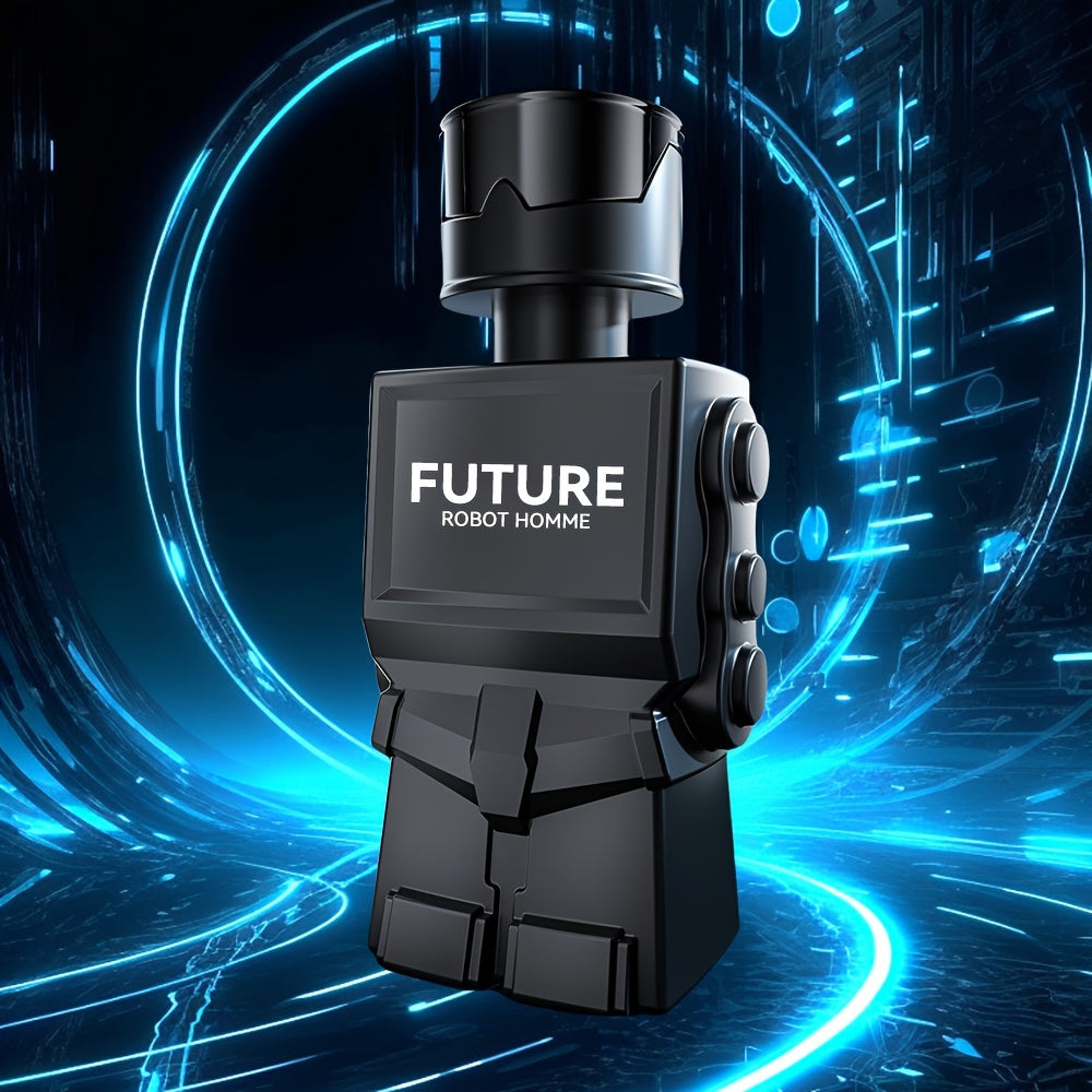 3PCS Robot Perfume Gift Set For Men, Eau De Toilette Spray, Refreshing And Long Lasting Fragrance With Woody Notes Cologne Travel Size For Dating And Daily Life, 90ML 3.04FL.OZ Gift For Men Father's Day Gift