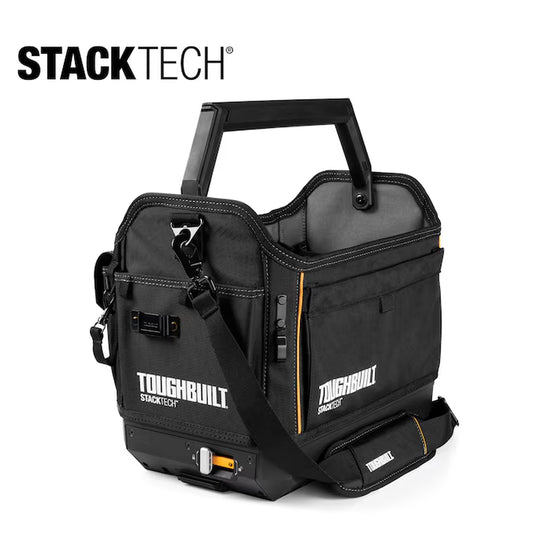 STACKTECH Black Polyester 18-In W X 12-In D X 14.8-In L Tool Tote