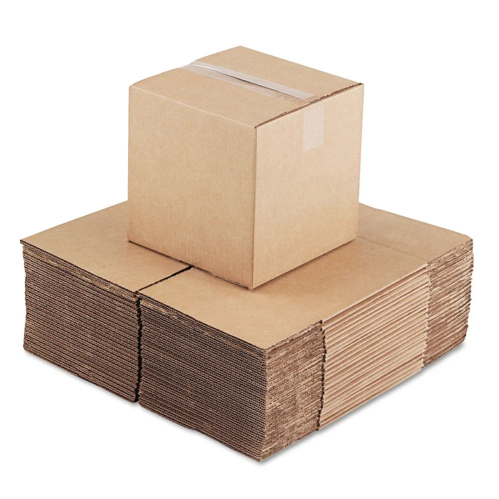 Cubed Fixed-Depth Shipping Boxes, Regular Slotted Container (RSC), 10" X 10" X 10", Brown Kraft, 25/Bundle