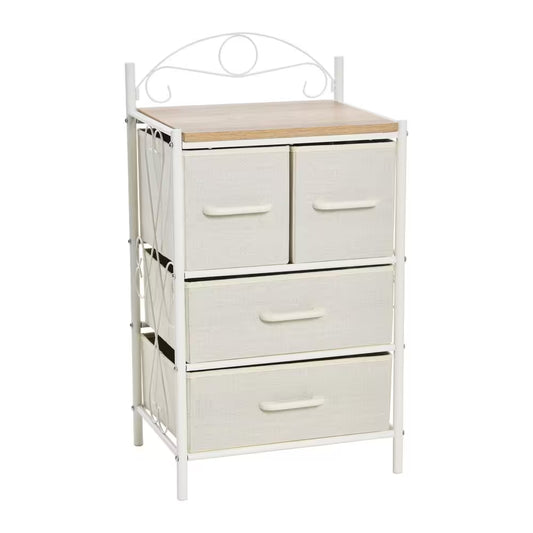 Victoria Coastal Oak 31.7 In. Accent Cabinet with 4-Drawers