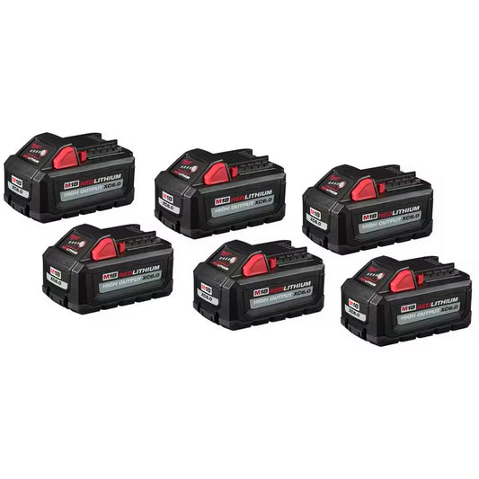 M18 18-Volt Lithium-Ion High Output 6.0Ah Battery Pack (6-Pack)