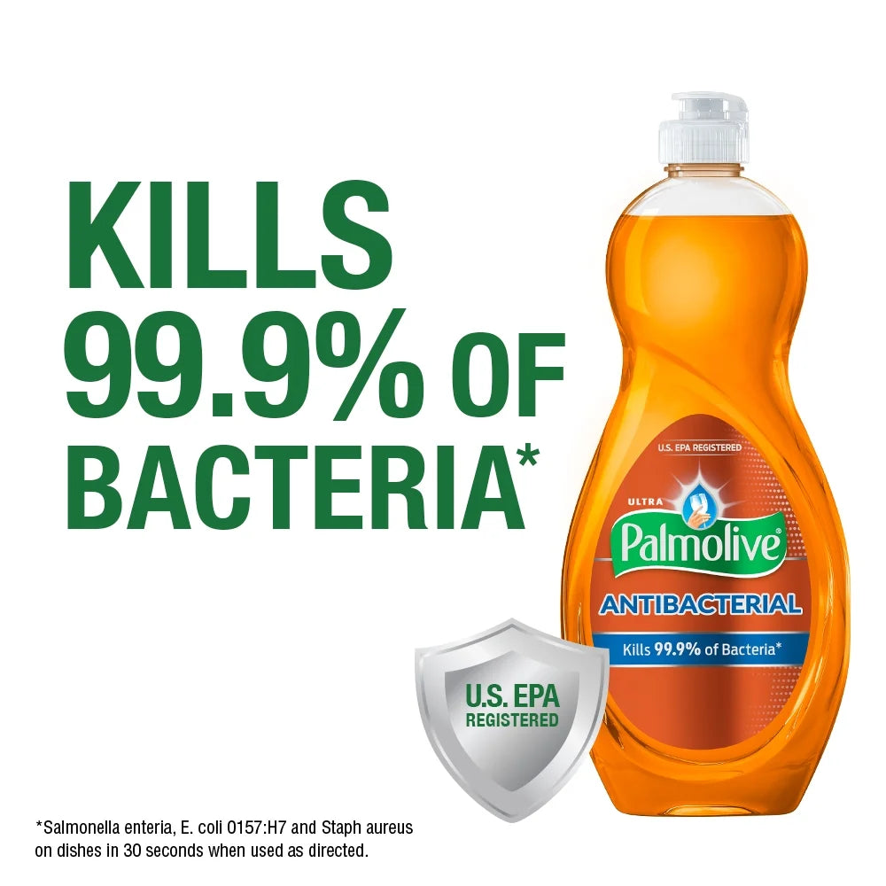 Ultra Dish Liquid Anti-Bacterial Orange -10Oz (5 Pack)
