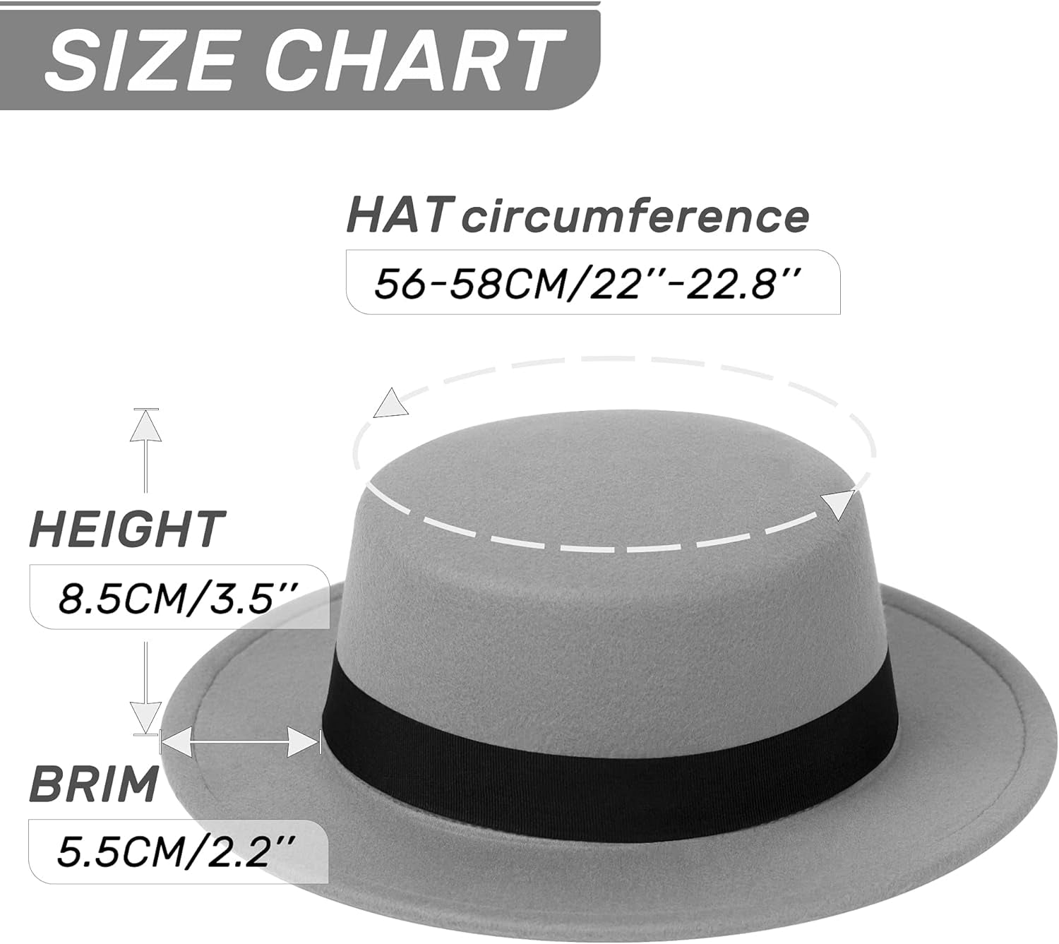 Fedora Hats for Men & Women - Pork Pie, Flat Top, Boater & Wide Brim Styles
