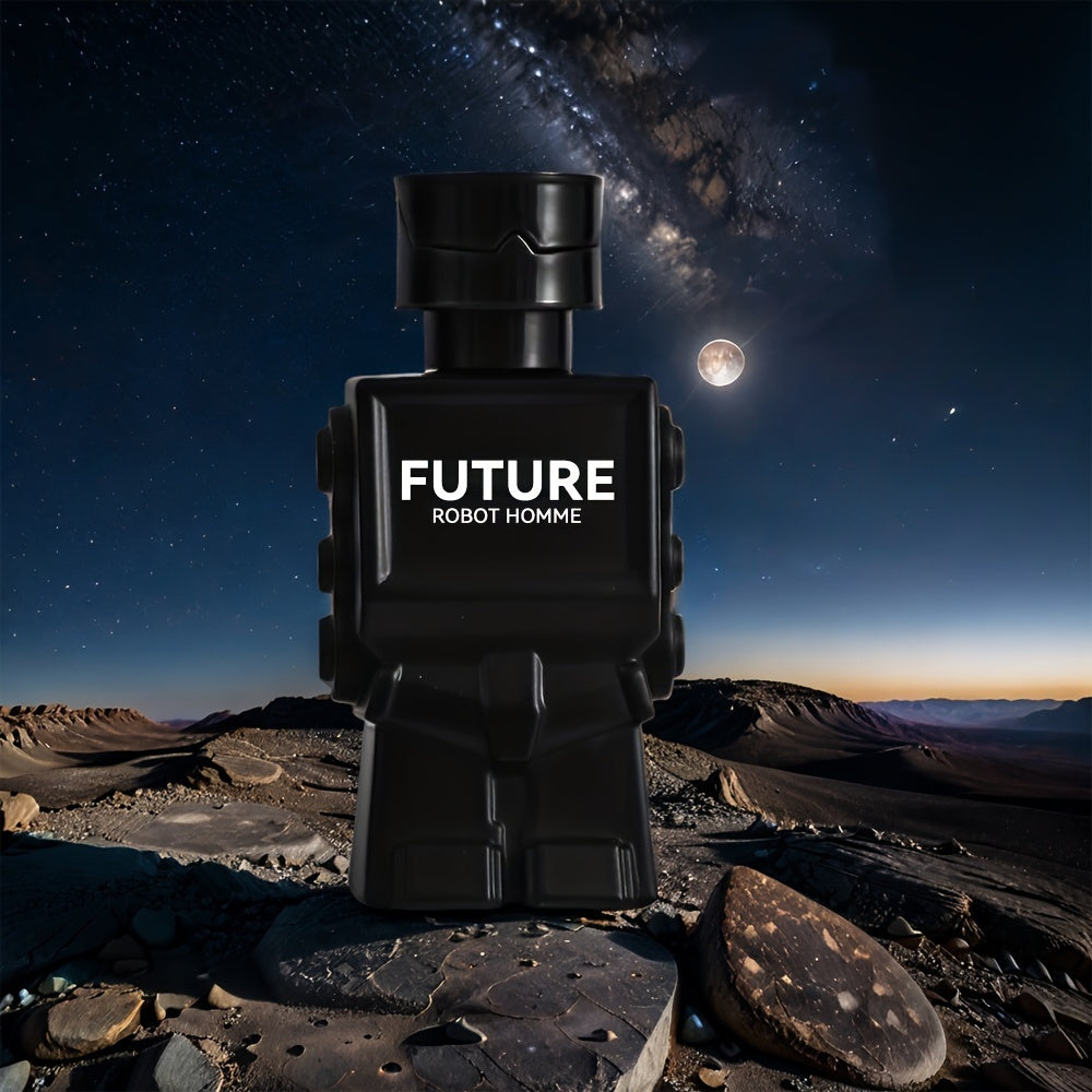 3PCS Robot Perfume Gift Set For Men, Eau De Toilette Spray, Refreshing And Long Lasting Fragrance With Woody Notes Cologne Travel Size For Dating And Daily Life, 90ML 3.04FL.OZ Gift For Men Father's Day Gift