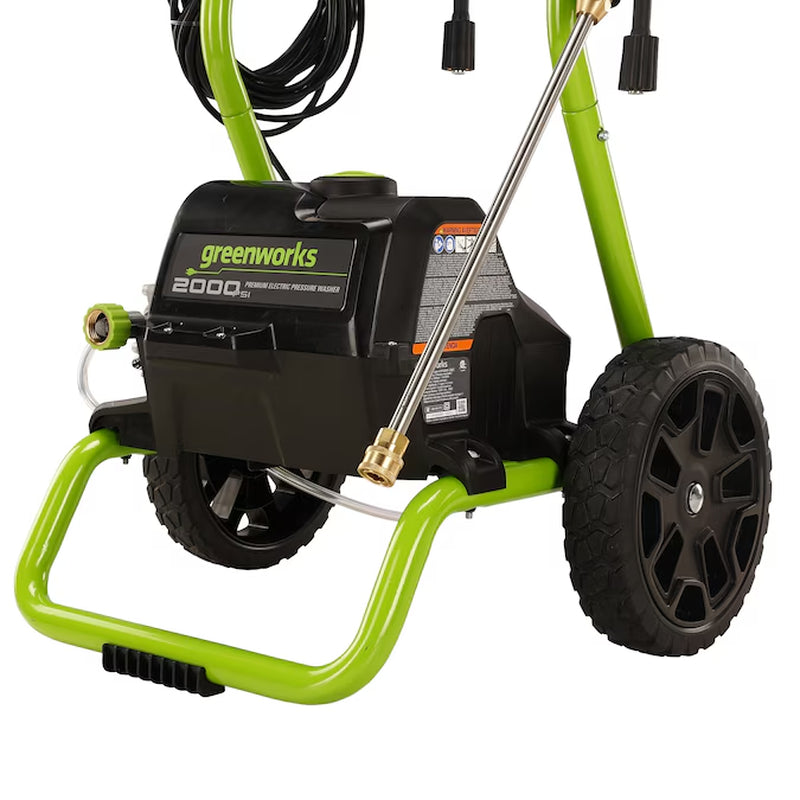 2000-PSI 1.1-GPM Cold Water Electric Pressure Washer-In with 3 Spray Tips