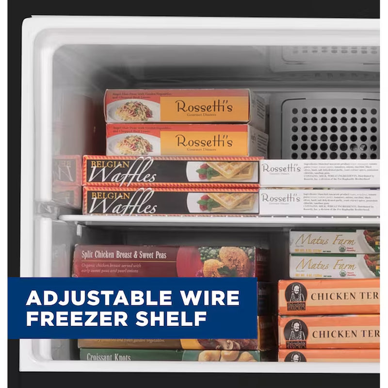 17.5-Cu Ft Standard-Depth 28-In Wide Top-Freezer Refrirator ( Stainless Steel )