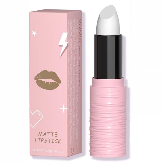 Matte Lipstick Festival White Lip Tint Gloss Face Painting Stick Silky High Pigment Smooth Velvet Waterproof White Black Green Blue Lip Gloss Halloween Daily Stain Lip Make up Cosmetics (LC02)