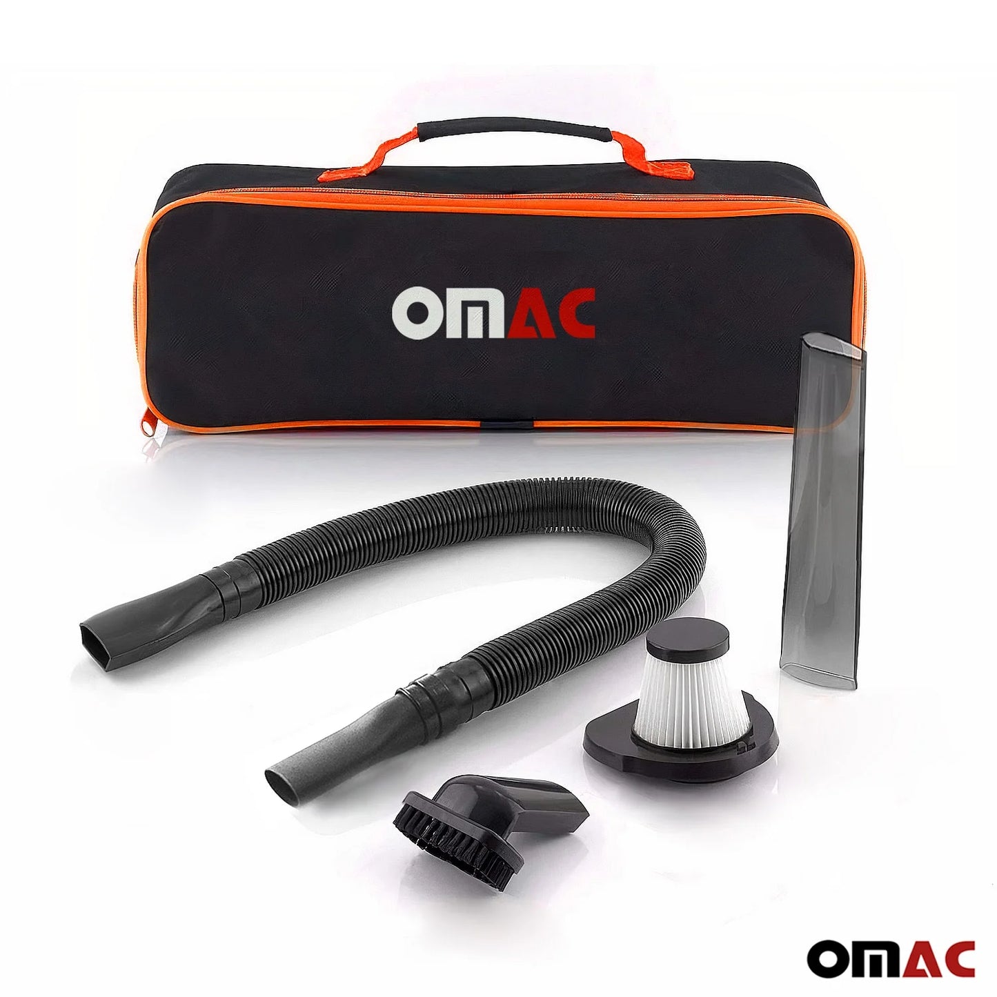 OMAC Handheld Car Vacuum Cleaner, Portable, Mini,12V High Power, 15 Ft Cord, Black