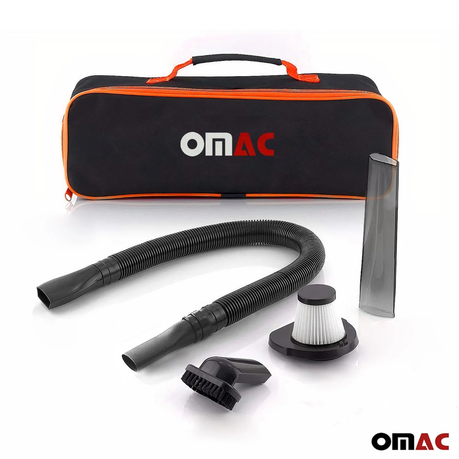 OMAC Handheld Car Vacuum Cleaner, Portable, Mini,12V High Power, 15 Ft Cord, Black
