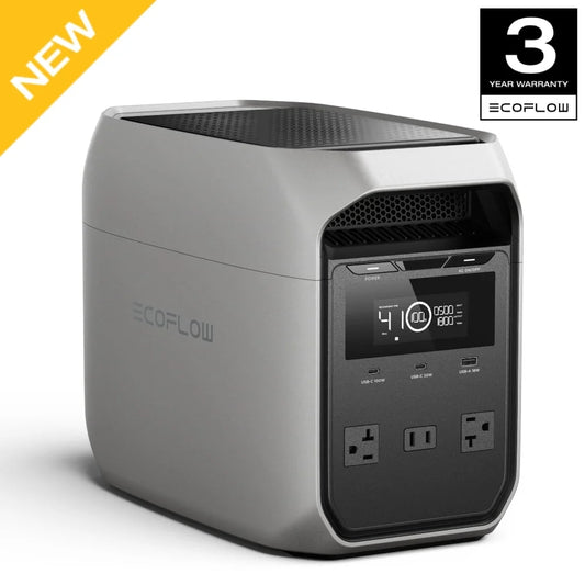 Portable Power Station DELTA 3 Classical, 1024Wh Lifepo4 Battery, 1800W AC/100W USB-C Output, 1 Hr Fast Charge,Solar Generator for Rvs, Camping & Home Backup Power (Solar Panel Optional)