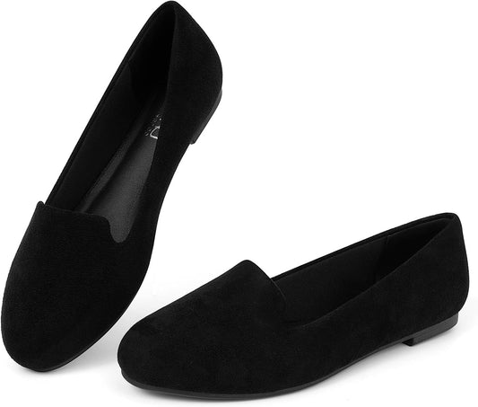 Comfortable Casual Women'S Flats：Round Toe Loafers for Women：2025 Dressy Ballet Flats for Working Women Aged 25-50 Business Office Walking Wedding