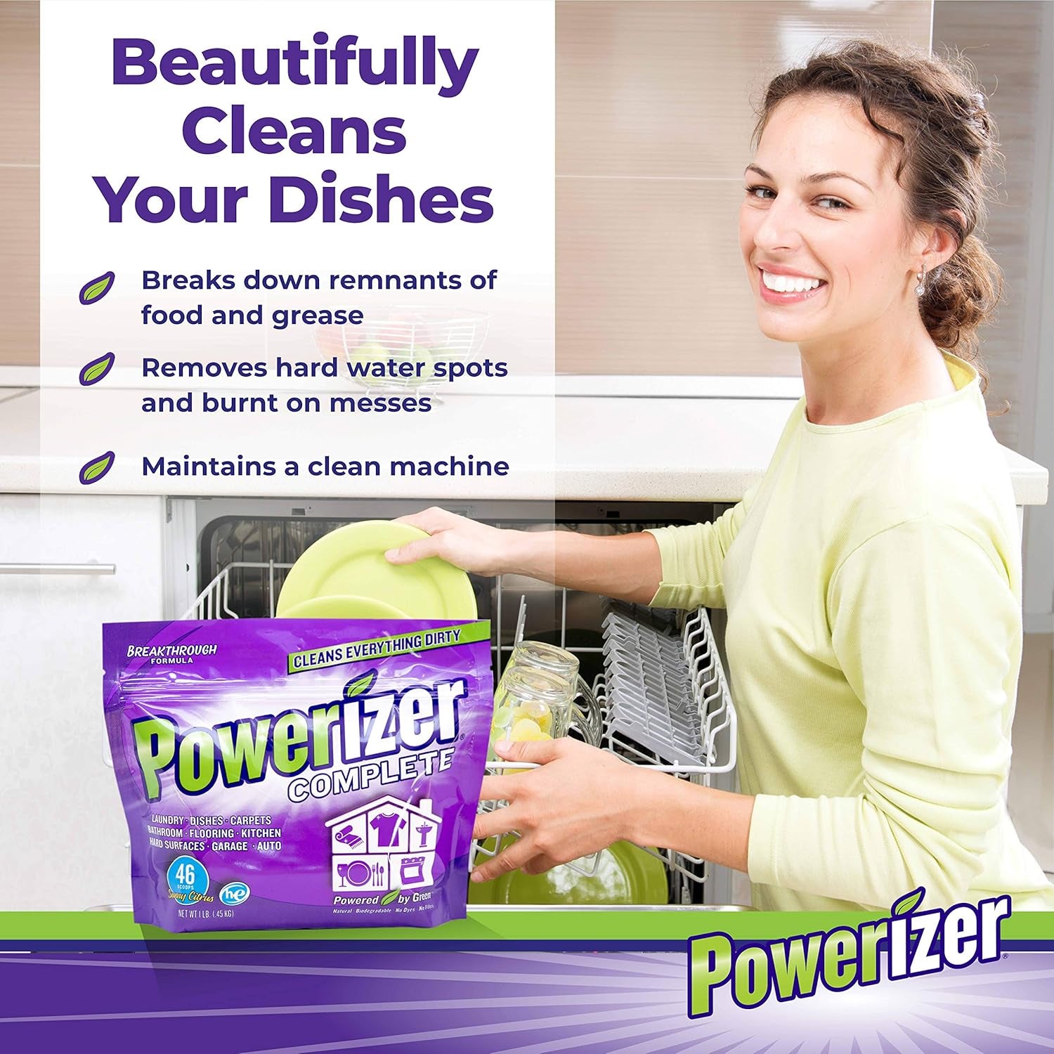 Complete Laundry Powder Detergent & Multipurpose Cleaner | 1 Lb Detergent | 46 Scoops | Plant-Based Concentrated Laundry Soap Powder