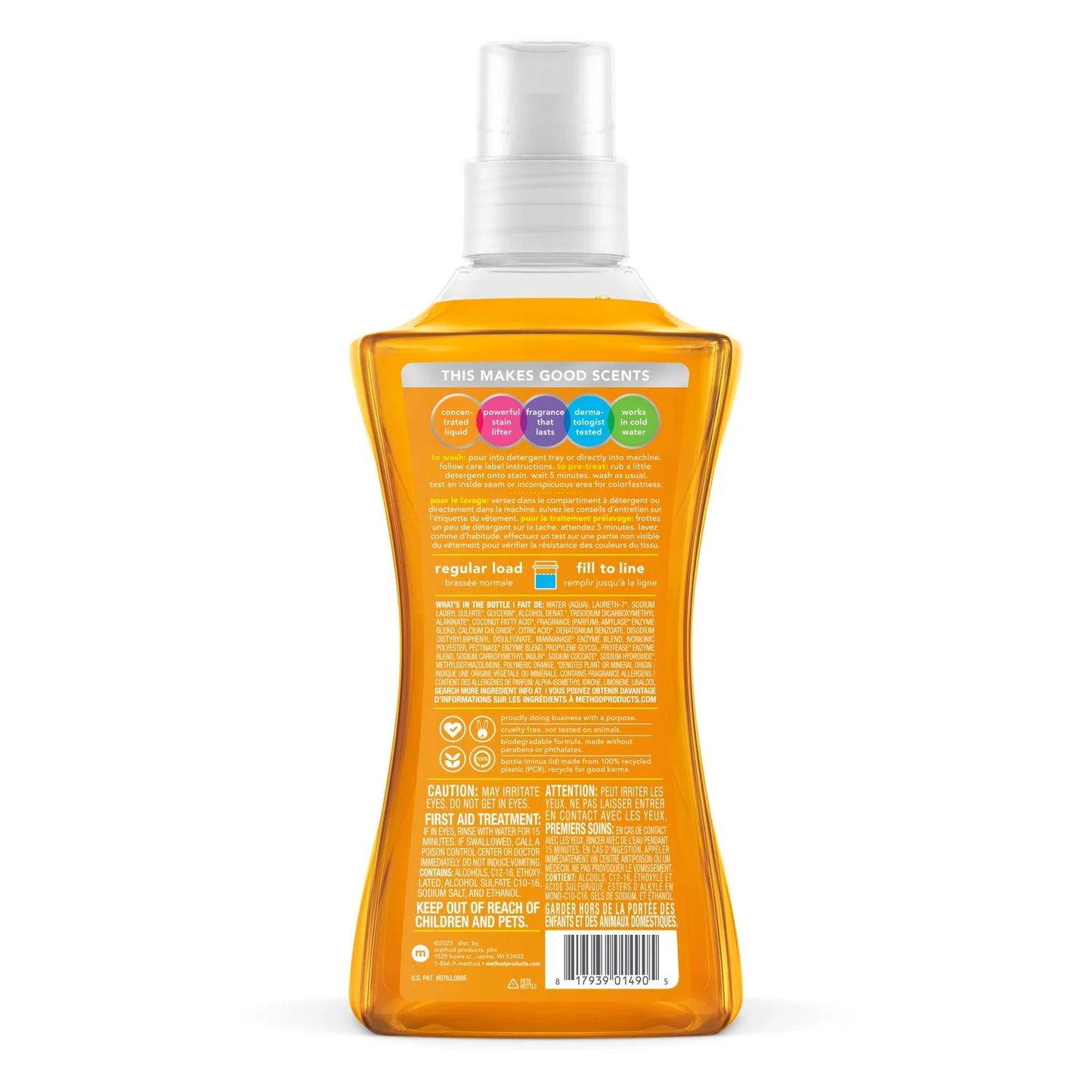 Laundry Detergent, Ginger Mango, 53.5 Ounces, 66 Loads