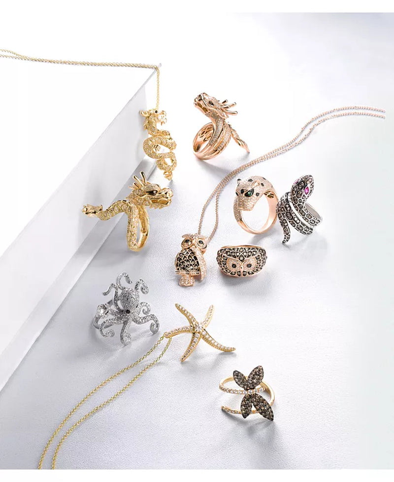 EFFYÂ® Diamond Starfish Pendant Necklace (1/2 Ct. T.W.) in 14K Gold