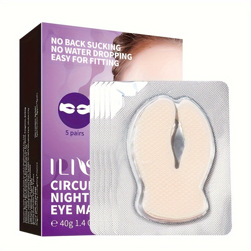 Professional Circulating Eye Mask - 5 pairs, Moisturizing and Firm, Suitable for a Variety of Light Beige Types, Containing Niacinamide and Hyaluronic Acid, Moisturizing Eye Light Beige, Eye Care, Make Light Beige Smooth and Tenderizing.