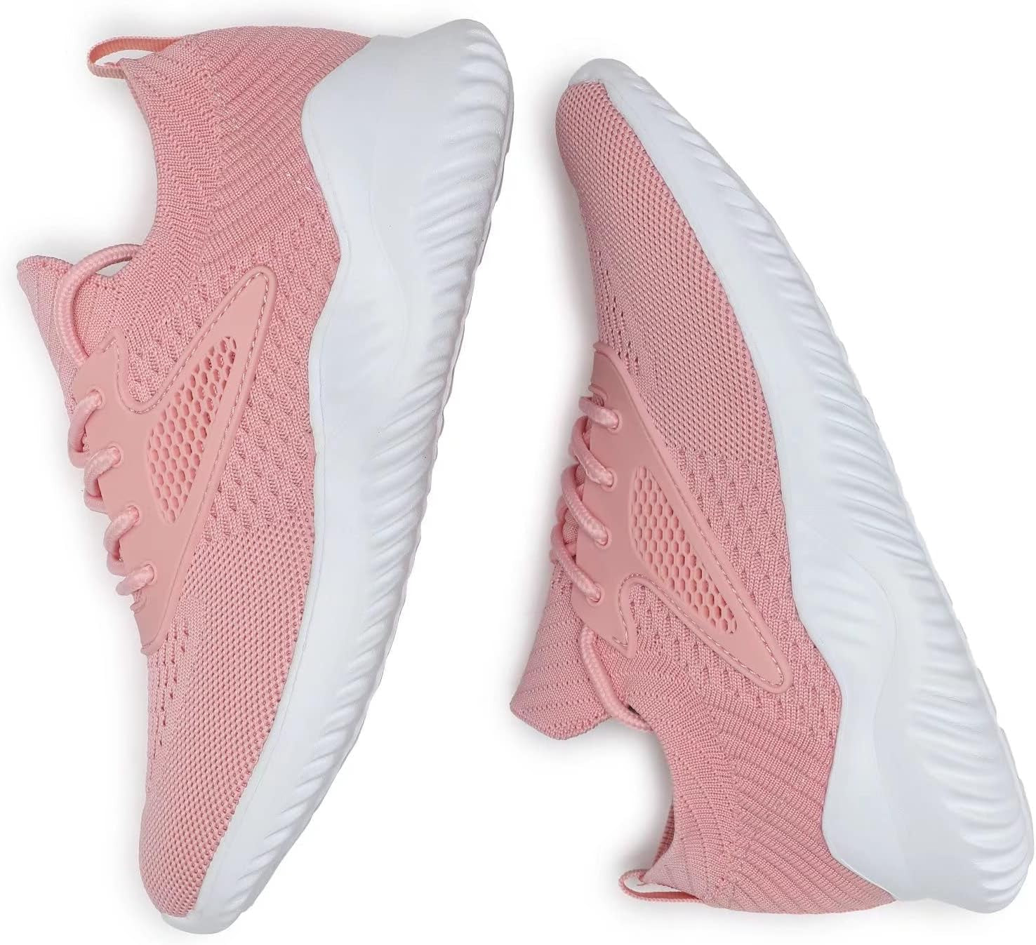 Womens Slip on Walking Shoes Comfort Lightweight Work Casual Tennis Running Ladies Shoes Gym Sport Sneakers Pink