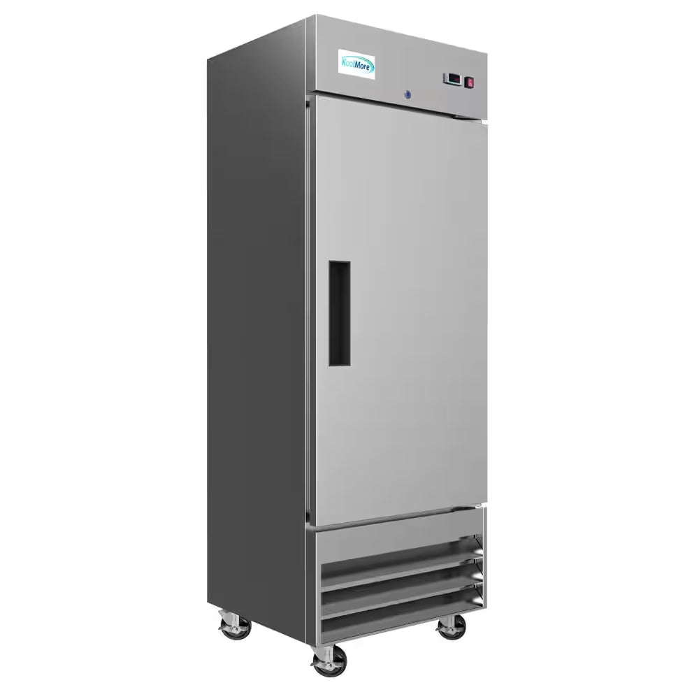 29 In. 19 Cu. Ft. Commercial Single Door Reach in Refrigerator in Stainless Steel